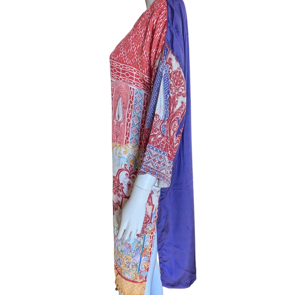 SAPPHIRE colorful printed tunic dres Floral Multicolor Dress - Picture 6 of 17